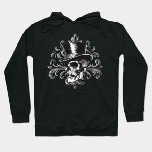 Top Hat Skull Hoodie